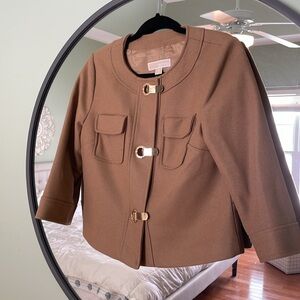 Michael Kors wool three-quarter length sleeve lined coat